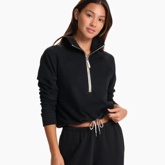 Vuori Tops - VUORI Sedona Half Zip Fleece Pullover Black Size Small